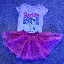 Barbie Tutu Skirt And Tee