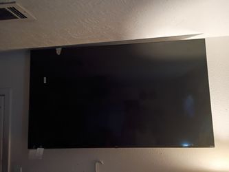 Like New 65"Onn Flat screen TV"Roku TV",Red Bottom Light Shows,But Screen is Dark,Pick Up Only.