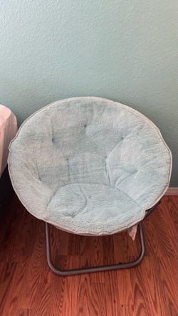 Teal Folding Saucer Chair