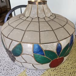 Vintage Capiz Shell Lamp