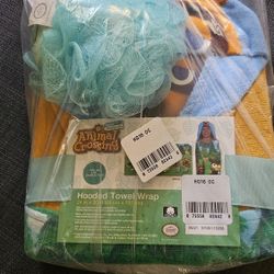 Animal Crossing Kids Hooded Towel Set