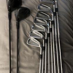 Cleveland 588-CB Precision Forged Stiff Flex Irons Set W/ 2 Titleist 917 Fairway Woods