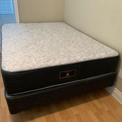 New Queen Mattress And Box Spring 2pc Bed Frame Is Not Included 