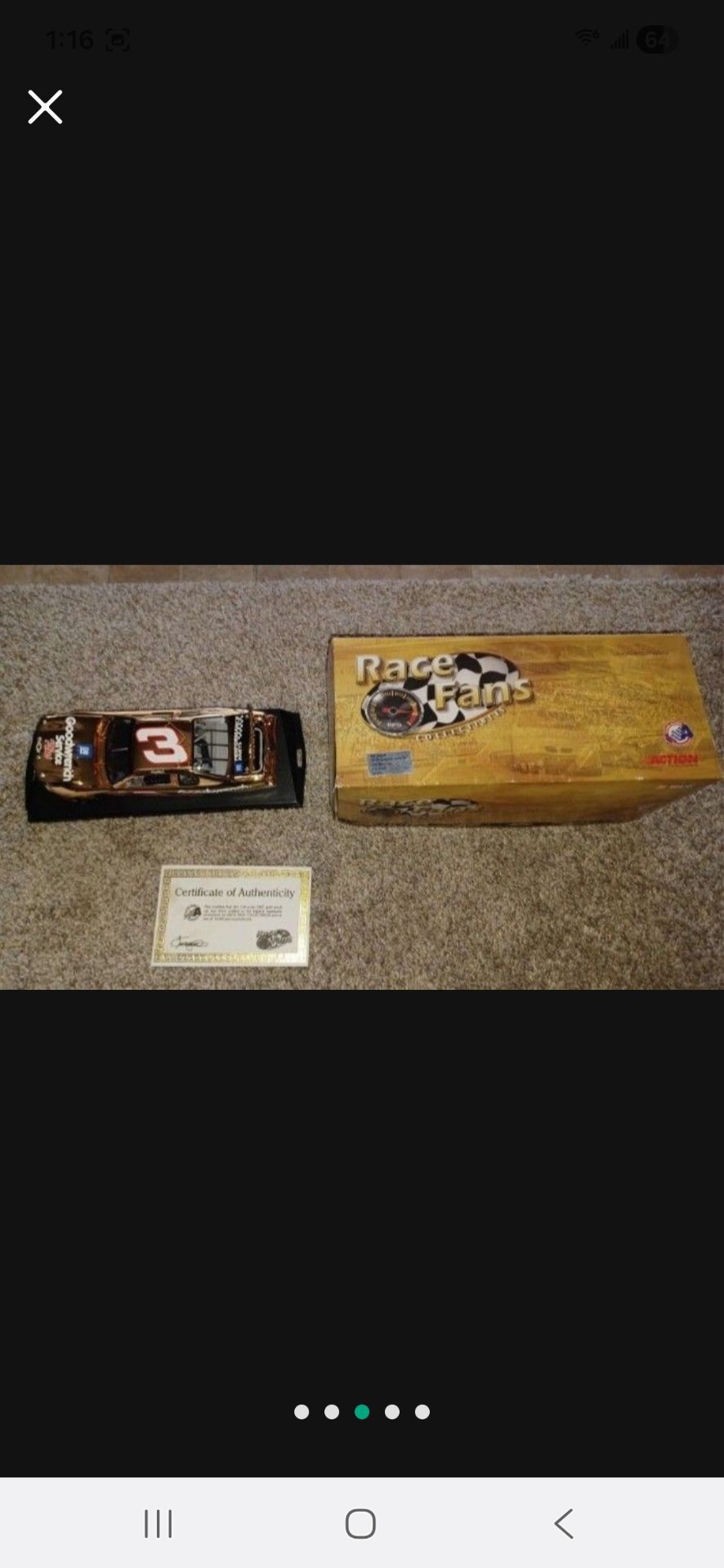 Dale Earnhardt Gold Dicast Nascar