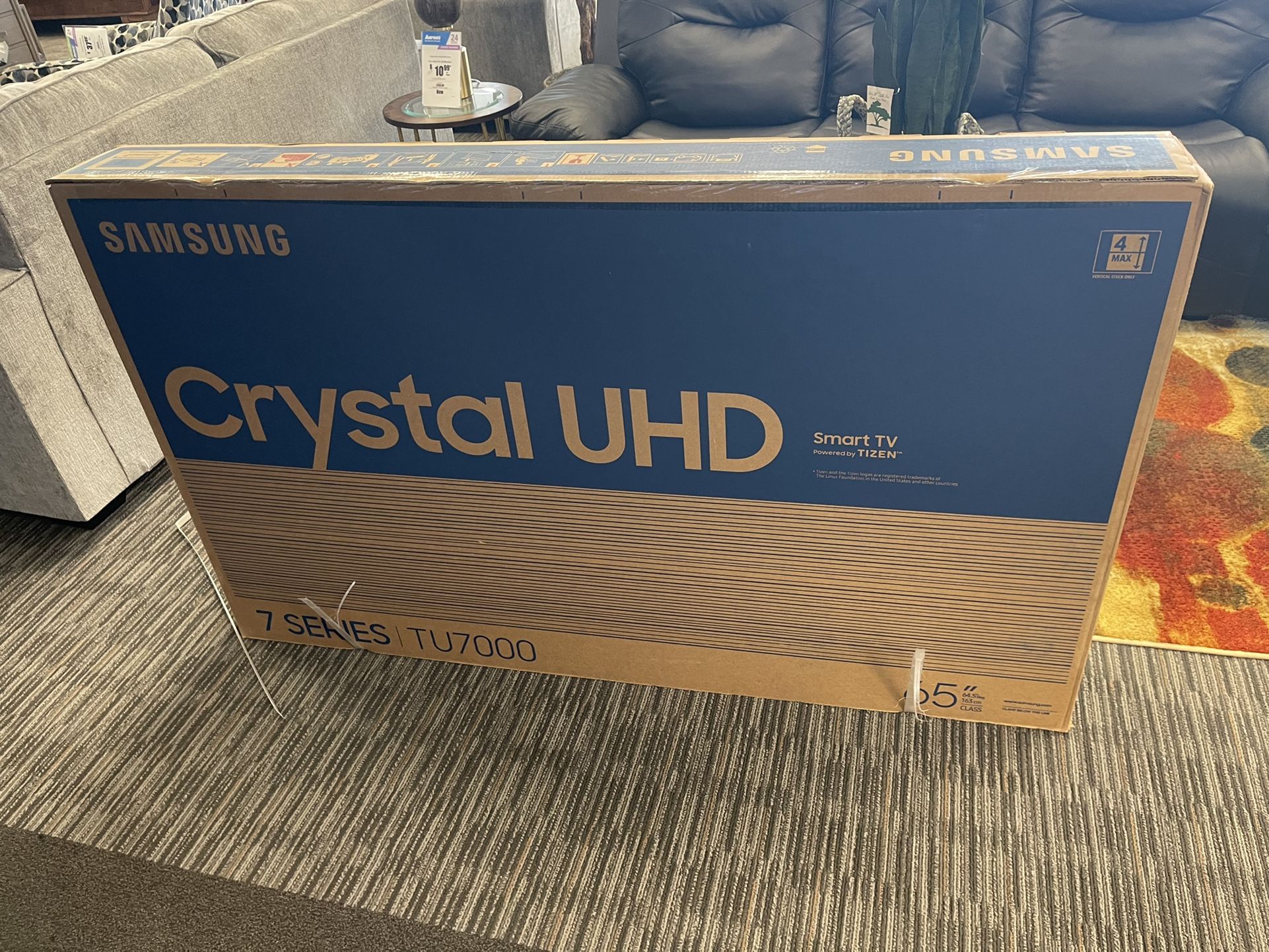 65” Tv $425 —-Hand stamped Copper Art $50—huffy Beach Cruiser $50—lamps Small $35 Large $65— Wall Art $35— Clock $40–tv Stand $40—Fireplace$100