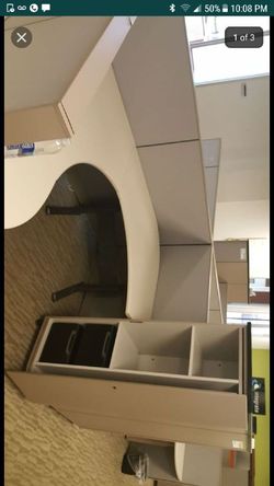 Knoll cubicles cream colored