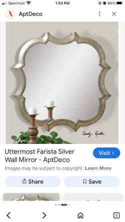 Uttermost Farista Silver Wall Mirror