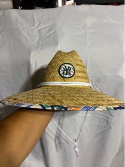Men's New York Yankees New Era Natural MLB Spring Training Straw Hat
