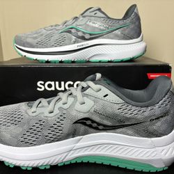 Saucony Omni 20 Women’s Size 7 Gray Running Shoes NEW Stability Comfort Sneakers