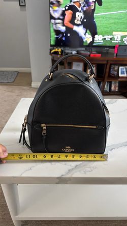 Coach Black Leather Mini Backpack