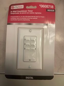 Utilitech In-Wall Countdown Timer (Item Item #0608718