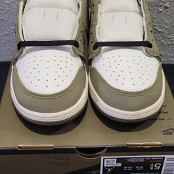 Jordan Retro 1 Low OG Medium Olive Size 5.5 Y