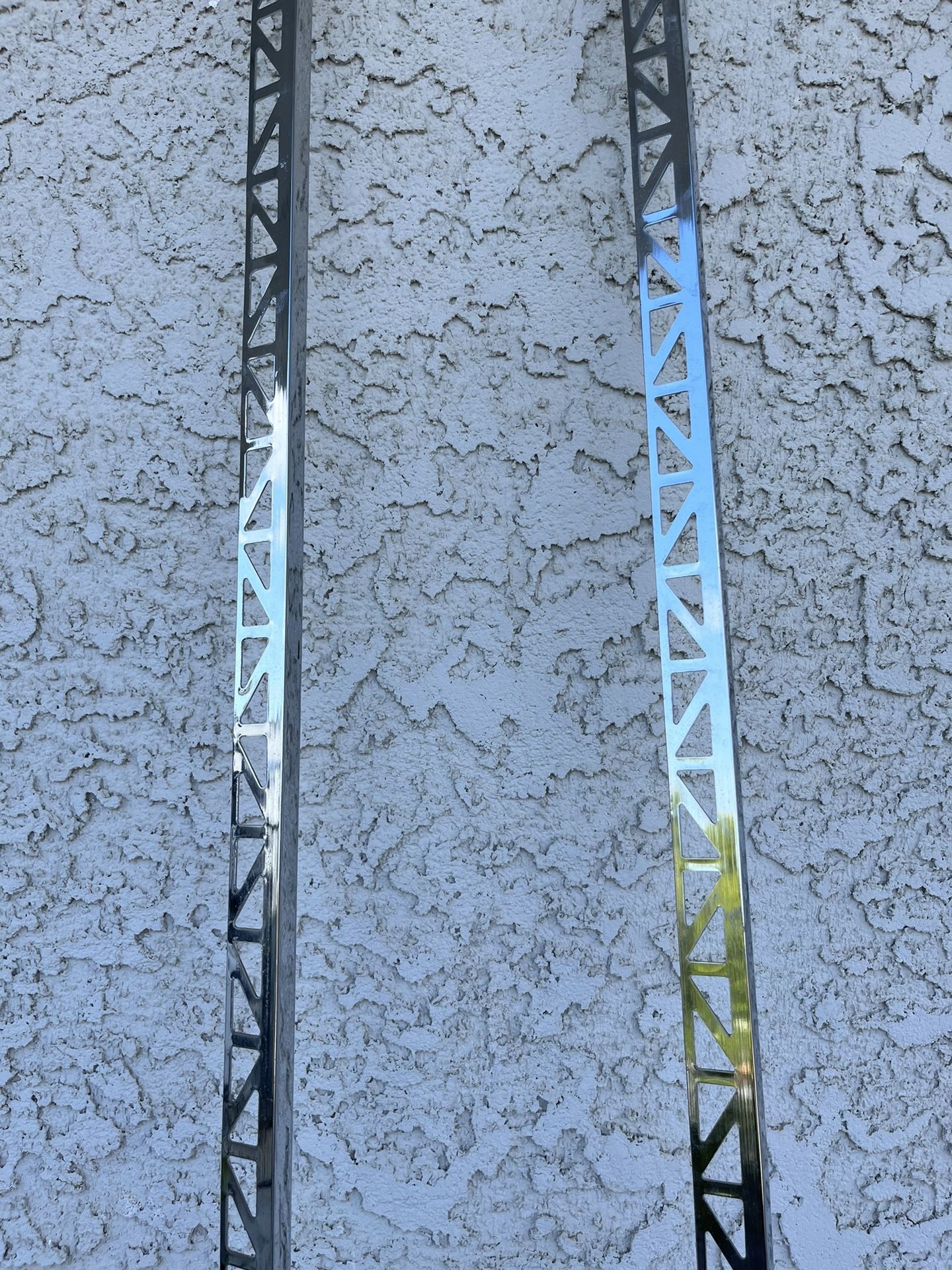 New Tile Edge Trim Chrome Pro-mate 5 Butech From Porcelanosa 2 Pieces 6 Foot Each
