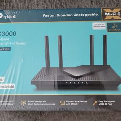 TP-Link AX3000 Wi-Fi 6 Wireless Router New