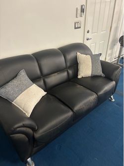 Black Couch & Chair Set