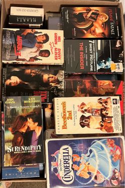 FRESH Collection of 636 VHS Movies and VHS Box Sets, Sold Individually For Your Collection