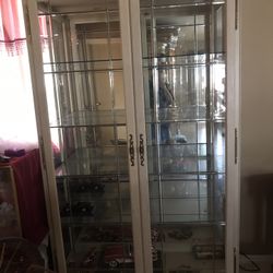 Curio Wood Glass Shelves