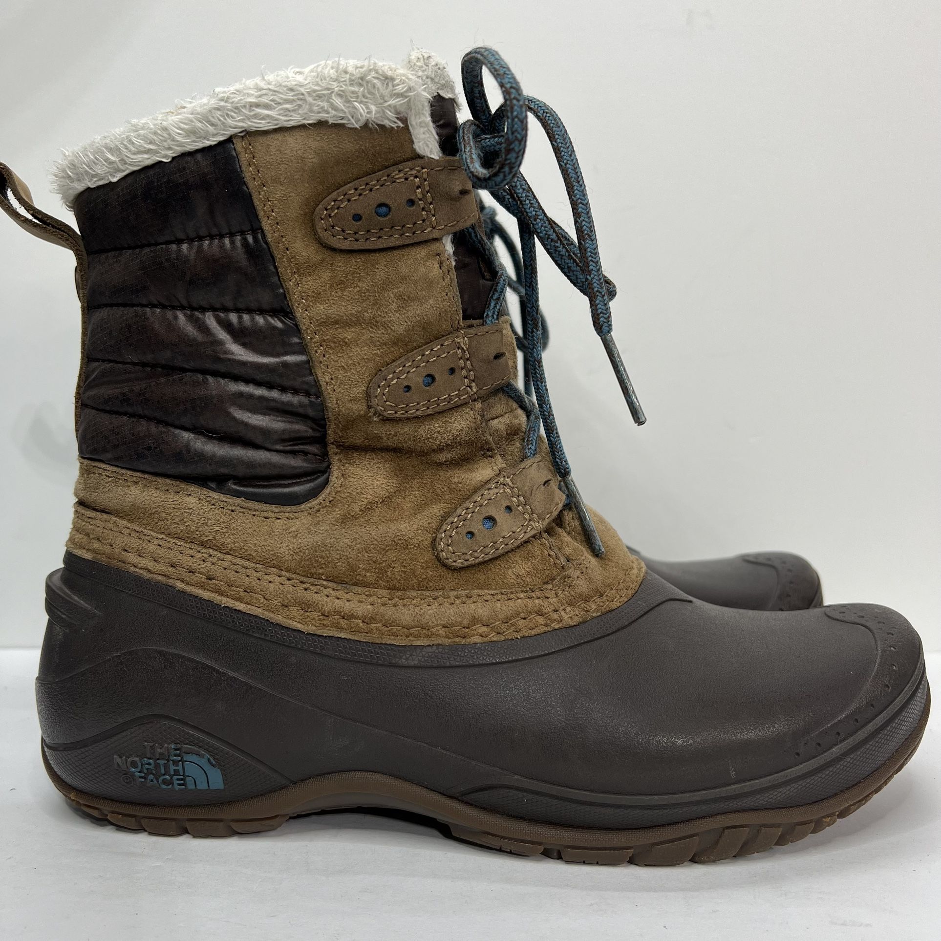 The North Face Brown Fine Alpine Primaloft Waterproof Snow Boots