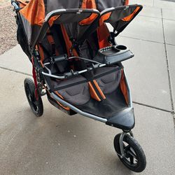 Bob Double Jogger Stroller With Car seat Attachment Bar