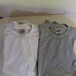 PRO CLUB WHITE 5 GREY 3 TOTAL 8 PC MAN'S COMFORT SHORT SLEEVE T SHIRT SLEEVE  SIZE XL TALL BRAND NEW 