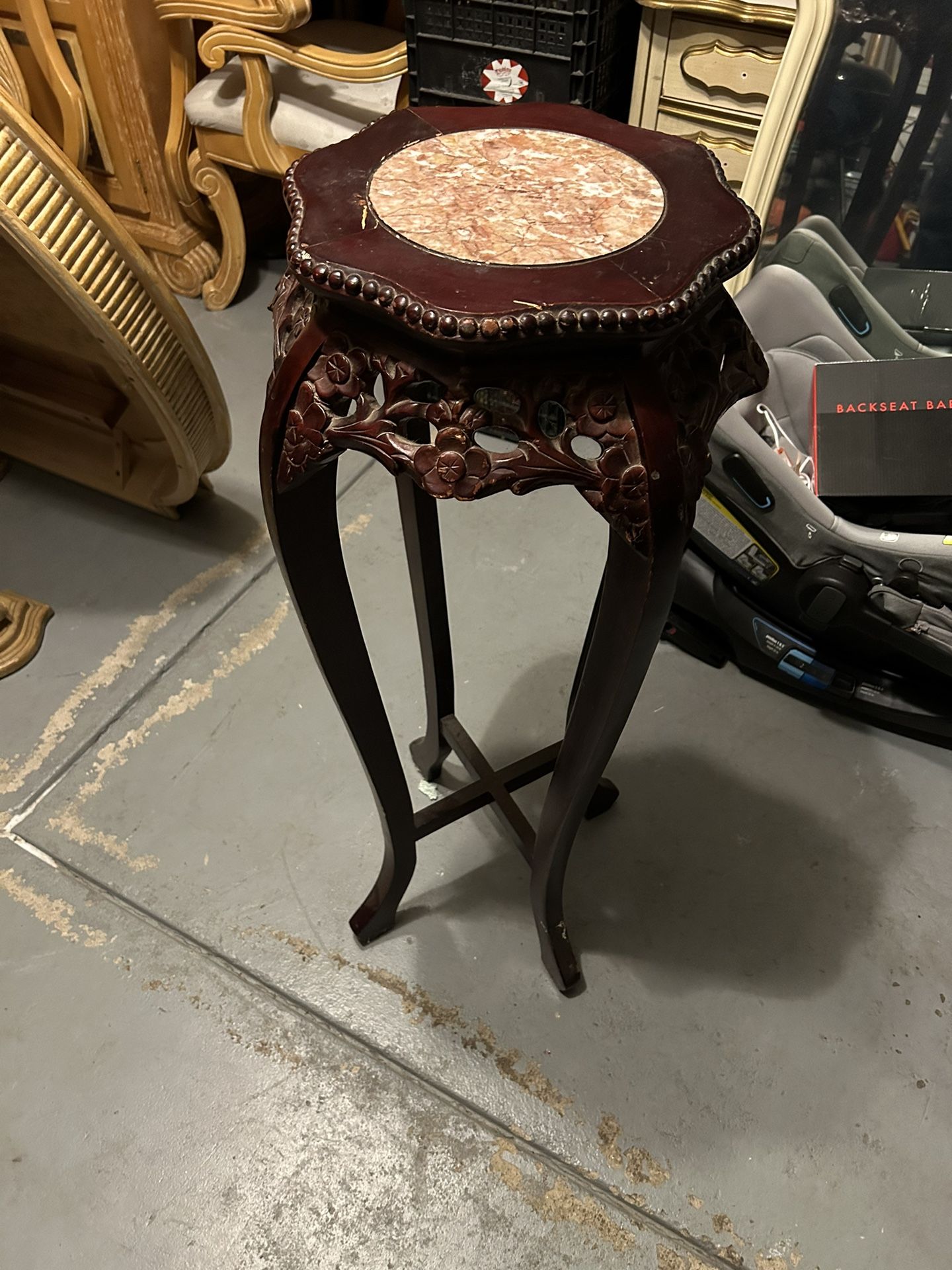 Wood Plant Stand 