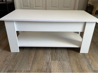 White Liftable Coffee Table
