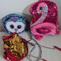 2 Girls Purses+Backpack 