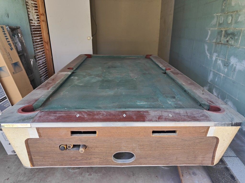 Free!! Fischer Coin- op Pool Table