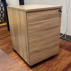 Light Wooden File Cabinet
