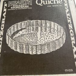 Brand New Quiche Plate