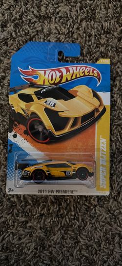 🔥NEW🔥 Hot Wheels 2011 New Models Yellow SUPER BLITZEN European Racer