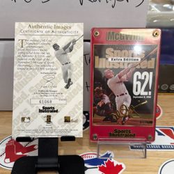 Mark McGwire 24k Signature Card
