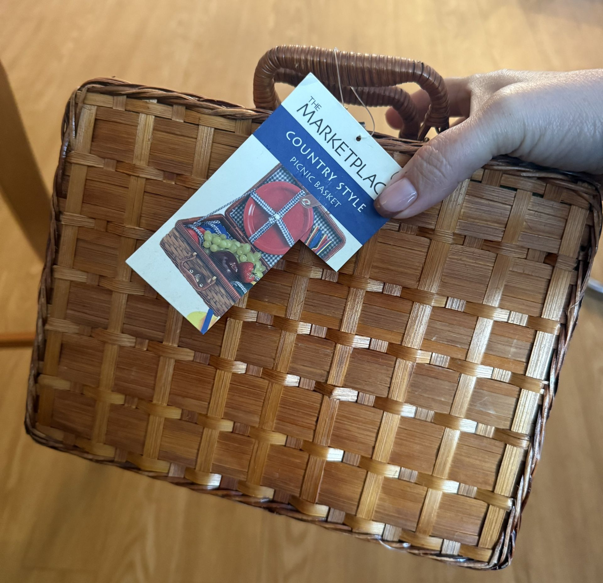 Brand new Kids country style picnic basket