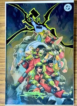 ABSOLUTE BATMAN #20-SIGNED/REMARK BY DON AGUILLO-FOIL VIRGIN-w/COA- NM