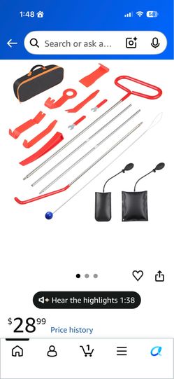 Brand New Automotive Long Reach Lockout Kit & Trim Removal Set
