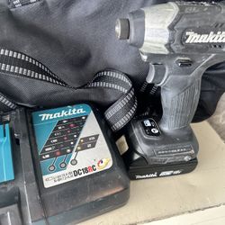 Makita Impact Driver, Battery And Charger  