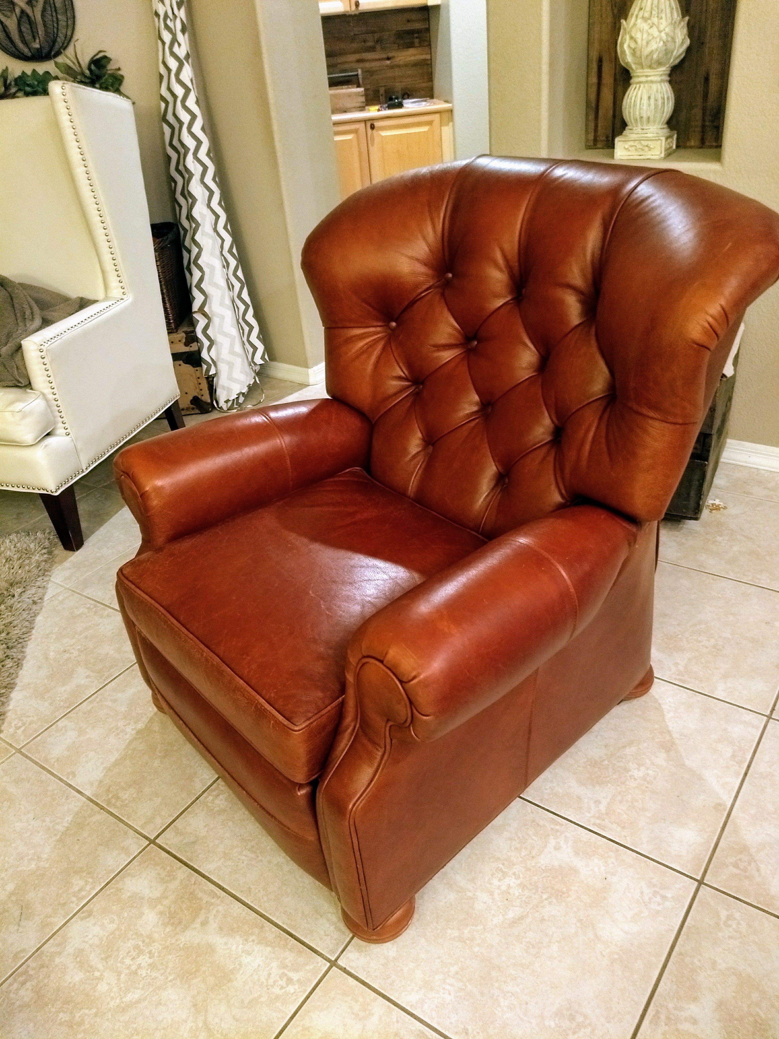 Graham Leather Recliner from Ethan Allen