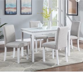 Noble House Dining Chairs Set Of 4, Upholstered With Padded Seat