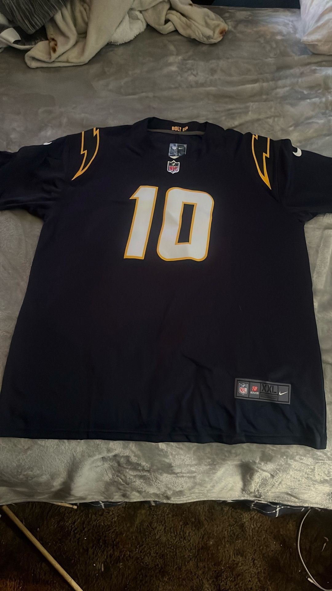 Navy Blue Justin Herbert Jersey (XXL)