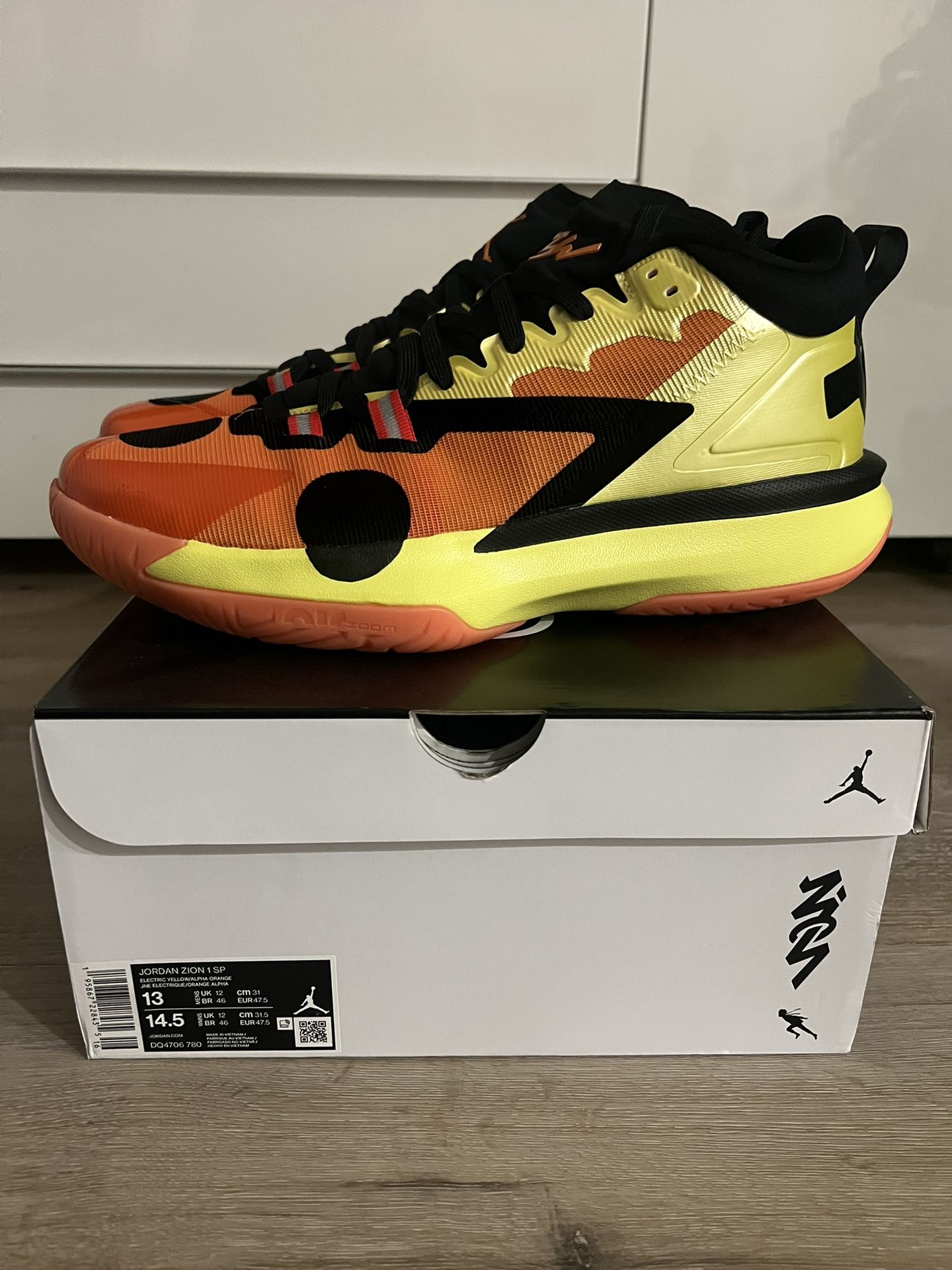 jordan zion 1 sp naruto kyuubi size 13