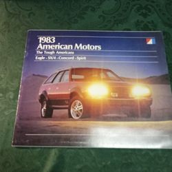 Vintage 1983 American Motors Brochure/ Eagle/ Sx-4/ Concord/ Spirit 