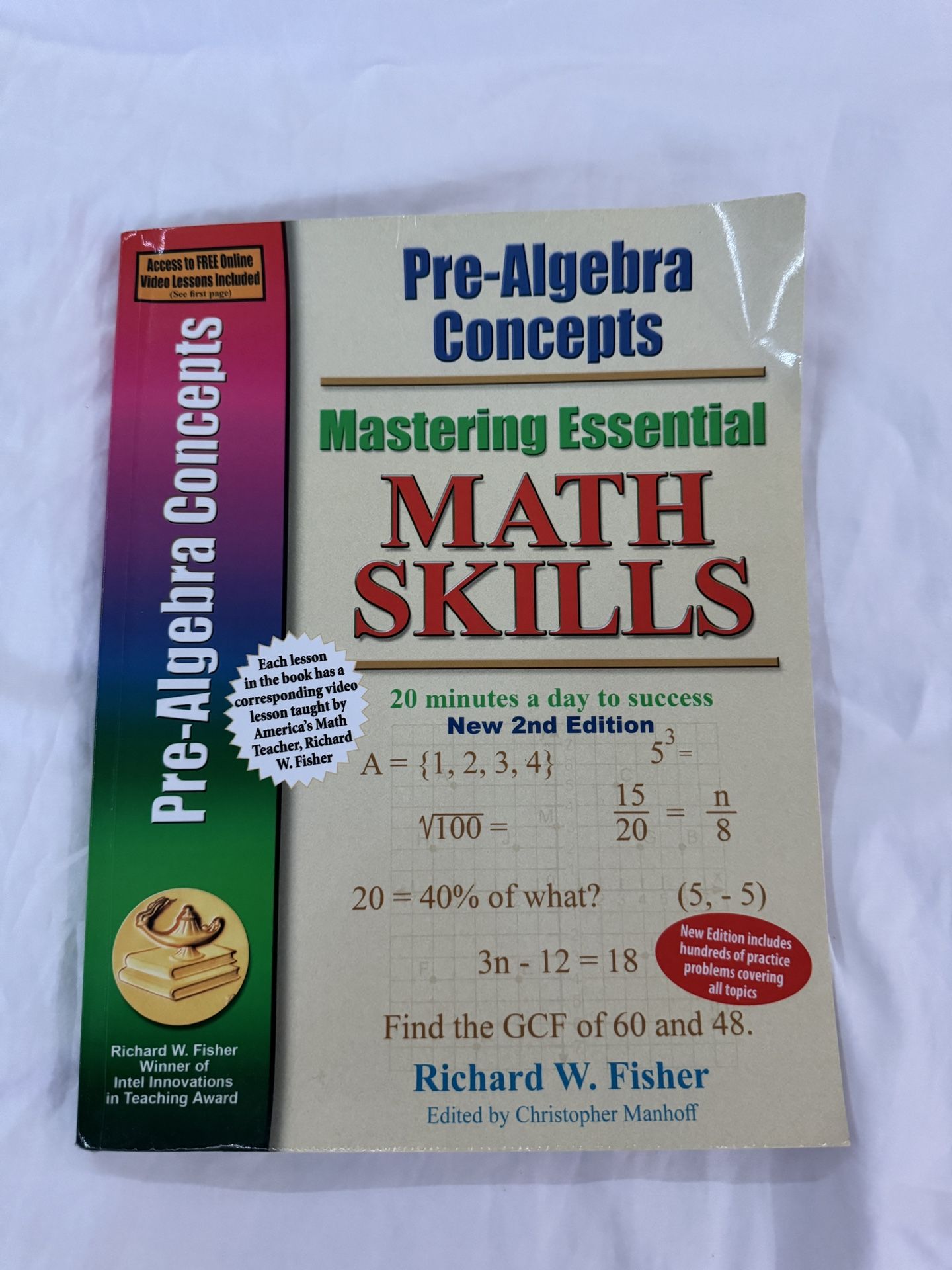 Pre-Algebra Math Workbook