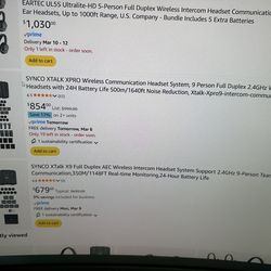 9 Person Wireless Intercom System