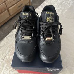 Reeboks Womens Black And Gold Edition