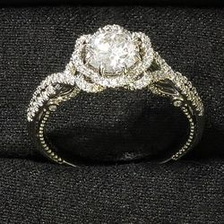 Verragio Platinum Ring + Band w/ 1.41ct IGI Lab Diamond – $15K+ Retail