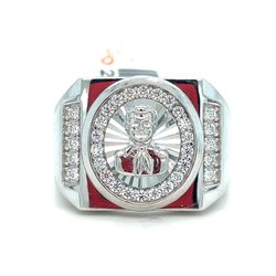 925 Sterling Silver CZ Mal Verde Ring 8.80g Size 10 203510/6