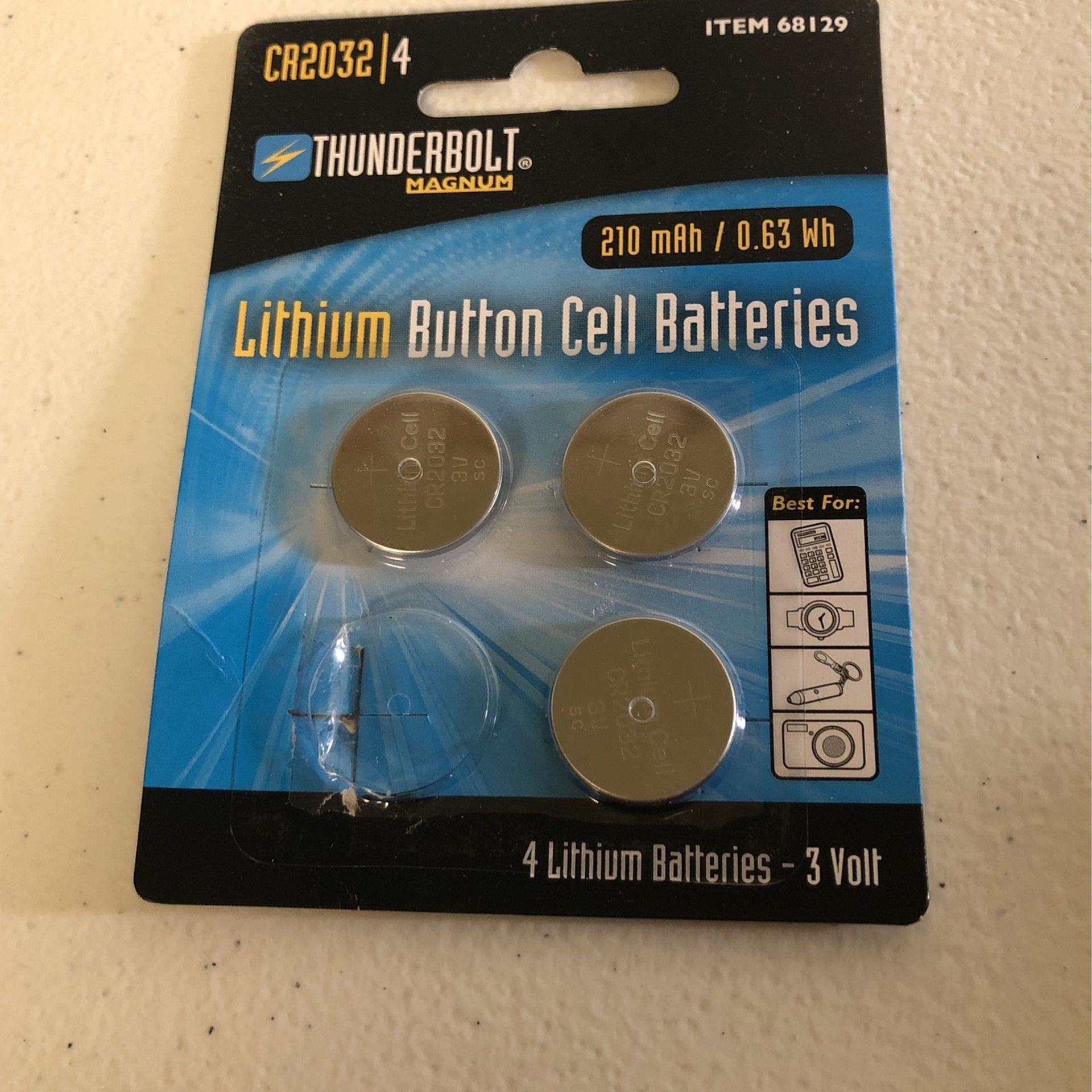 Lithium Button Cell Batteries CR2032