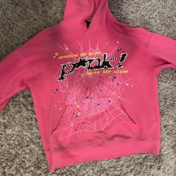 pink spider hoodie medium 