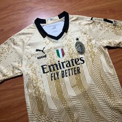Vintage Puma AC Milan Soccer Futbol Jersey  Size L 