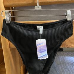 Forever21 Ribbed High-Rise Bikini Bottoms 